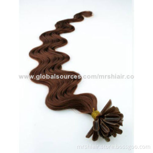 22-inch Light Color Boby Wave Peruvian U Tip Hair Extensions